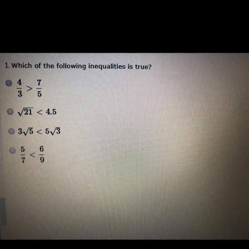 Ineed some on this question it’s on inequalities in algebra one