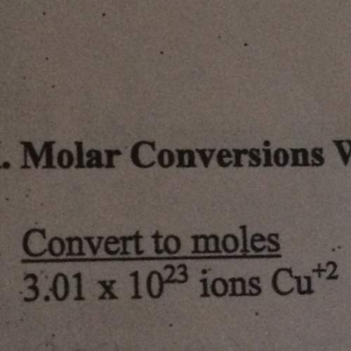 Molar conversation, how do i convert this into moles?