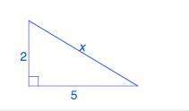 What is the value of x on this figure? group of answer choices a x=7 b x= 3 c x=29 d x=square root
