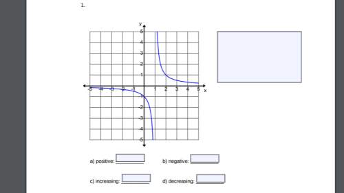 Analyzing a graph for each graph below, identify any interval(s) where the rational function is a) p