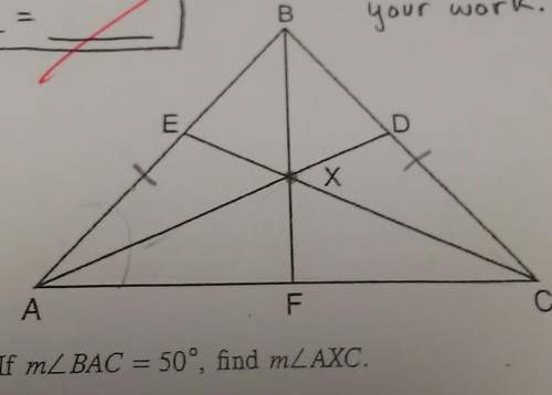 In the diagram below of isosceles triangle abc, ab is congruent to cb and angle bisectors ad, bf and