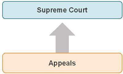 The diagram is an example of  original jurisdiction. appellate jurisdiction.