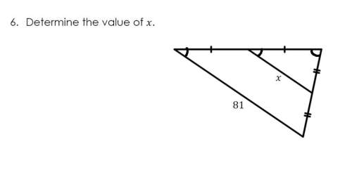Determine the value of x. at first i thought it would be 40,5 because line x looked like half
