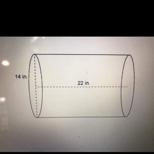 What is the value of the ratio of the surface area to the volume of the cylinder?  a) 0.