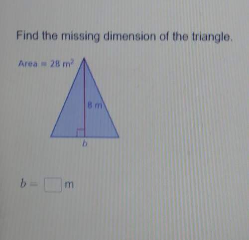 What is the base of the triangle when the heighth equals 8 meters, and the area equals 28 meters to