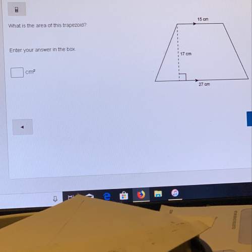 What is the area of this trapezoid? me.