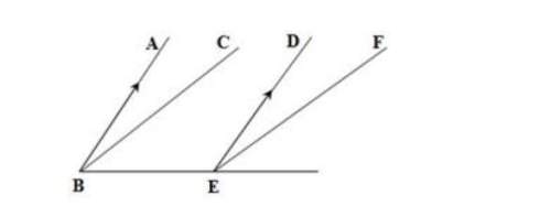 1) solve the problems below. justify your responses. if ab∥ed and m∠abc = m∠def. prove cb|| ef