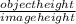 \frac{object height}{image height}