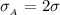 \sigma__{A}} } =  2\sigma