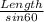 \frac{Length}{sin60}