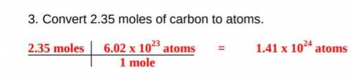 How many moles are in 5.32 x 1020 atoms
of copper?
What is the answer but in numbers ?