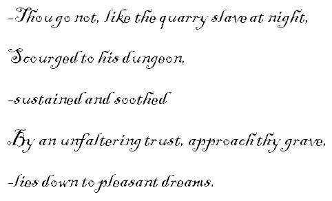 Which three lines in this excerpt from William Cullen Bryant's Thanatopsis best indicate the theme