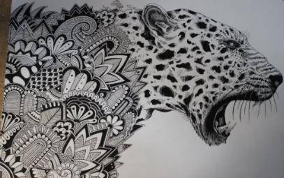What is the concept of zentangle art