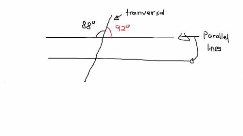 Two parallel lines are intersected by a transversal. two parallel lines are intersected by a transve