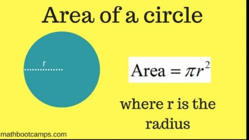 When finding the area of a circle do you times your raduis by 2?