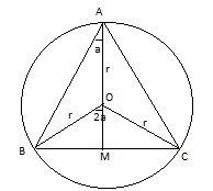 An isosceles triangle with height 10 and base 6 is inscribed in a circle find the diameter