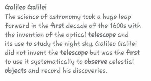 Who was first person who envisaged a telescope to see the objects far away