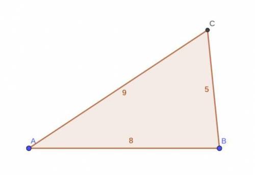 Triangle ABC has perimeter 22cm

AB= 8cm
BC= 5cm
by calculation deduce whether triangle ABC is right