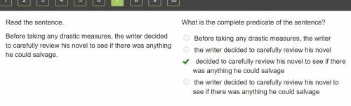 Read the sentence. What is the complete predicate of the sentence? Before taking any drastic measure