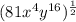 (81x^4y^{16})^{\frac{1}{2}}