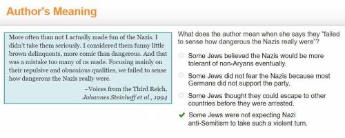 What does the author mean when she says they failed to sense how dangerous the Nazis really were”?