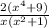 \frac{2(x^4+9)}{x(x^2+1)}