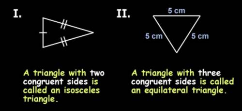 What is the difference between an isosceles triangle and an equilateral?