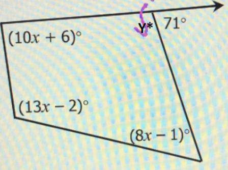 15. Solve for x.
71°
(10x + 6)
(13x - 2)
(8x - 1)