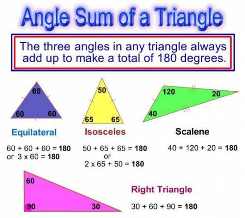 What is the third angle of a triangle whose 1st angle is 34 and 2nd angle is 101 I meant sorry lol