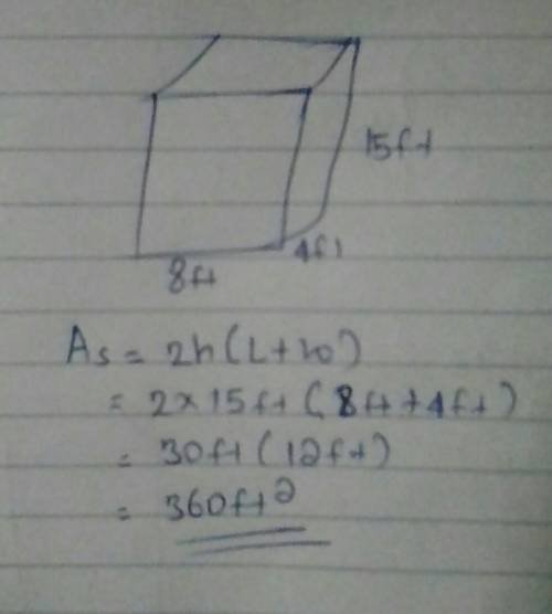 Find the surface area of a rectangular figure