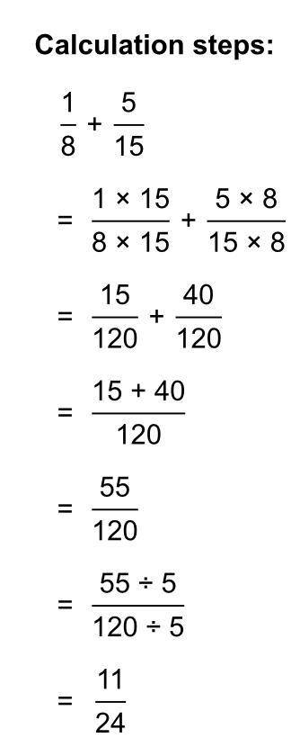 What is the sum of 1/8+5/15+3/8