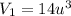 V_1 = 14u^3