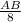 \frac{AB}{8}