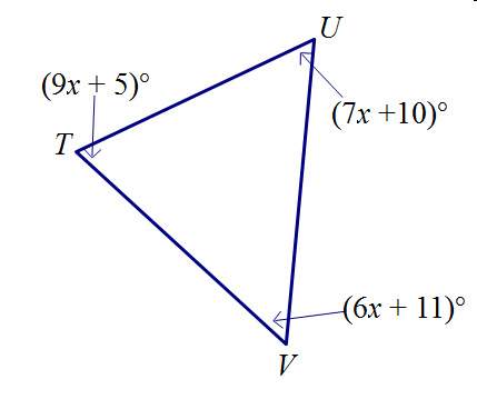 what is the longest side of triangle tuv?