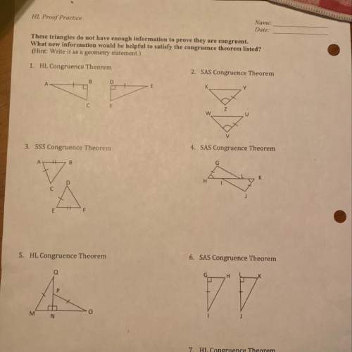 These triangles do not have enough information to prove they are congruent what new information