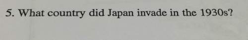 5. what country did japan invade in the 1930s?