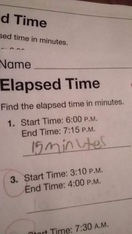 Find the elapsed time in minutes start 6: 00 p.m. end 7: 15 p.m.