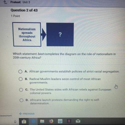 Which statement best completes the diagram on the role of nationalism in 20th-century africa &lt;