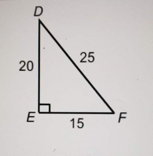 What is the cosine of angle f a. 4/5b. 3/4c. 5/4d. 3/5