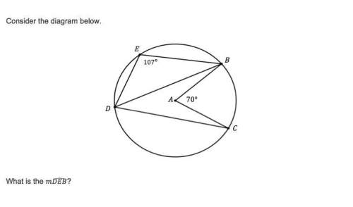 Consider the diagram below. what is the measure of arc deb?  ! a. 76&lt;