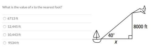 What is the value of x to the nearest foot?