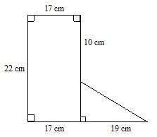 Need asapcalculate the area of the composite figure, which is not drawn to scale. explain how
