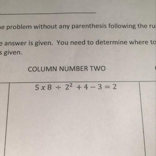 Where do i put the parentheses so the result matches the answer