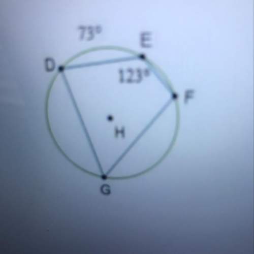 What is the measure of arc ef in circle h?  o 41° o 50° o 114 o 1730