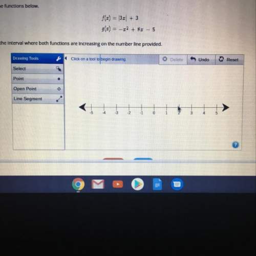 Use the drawing tool(s) to form the correct answer on the provided number line. consider the f