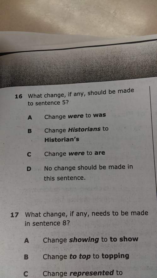 What change, if any, should be made in sentence 5