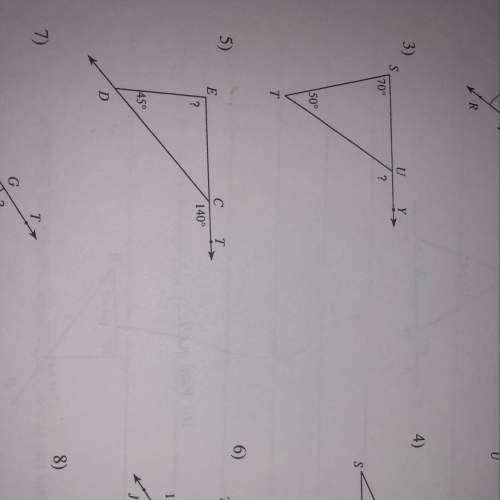Find the measure of each angle indicated. show work