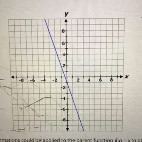 Consider the graph of function g below. determine which sequences of transformations cou