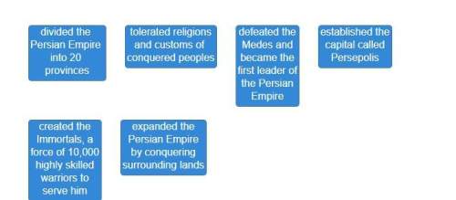 Match the descriptions to cyrus the great, darius i, or both.