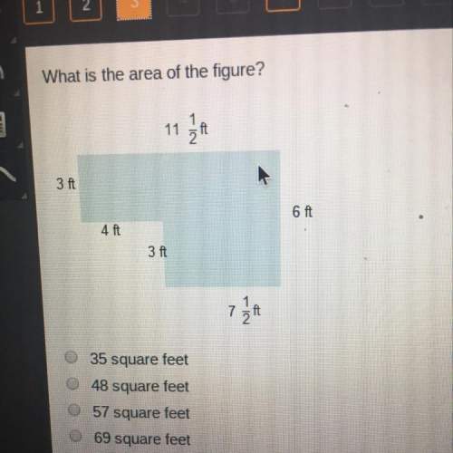 What is the area of the figure?  11 1 / 1 3 ft 6 ft 4 ft 3 ft
